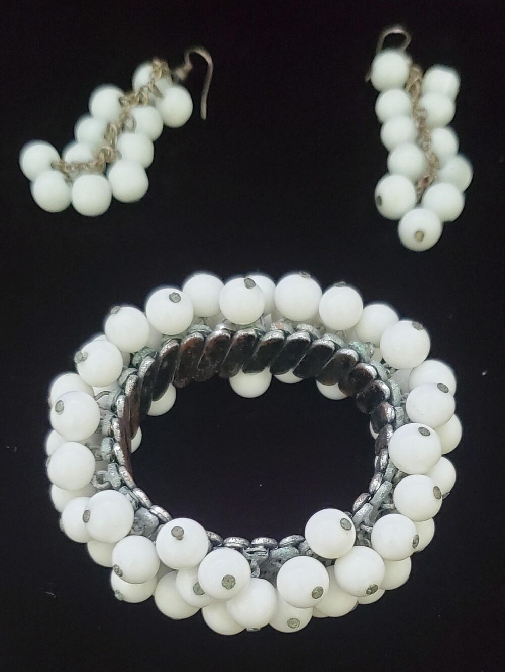 Vintage Cha Cha Bracelet and Earrings